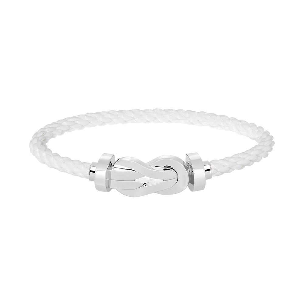 Imperial Chance Armband mit großer 8-stelliger Schnalle, ohne Diamanten, Silber