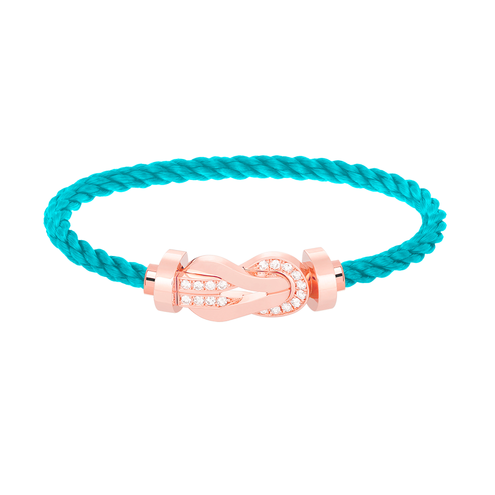 Imperial Chance Armband mit großer 8-stelliger Schnalle und Halbdiamanten, Roségold