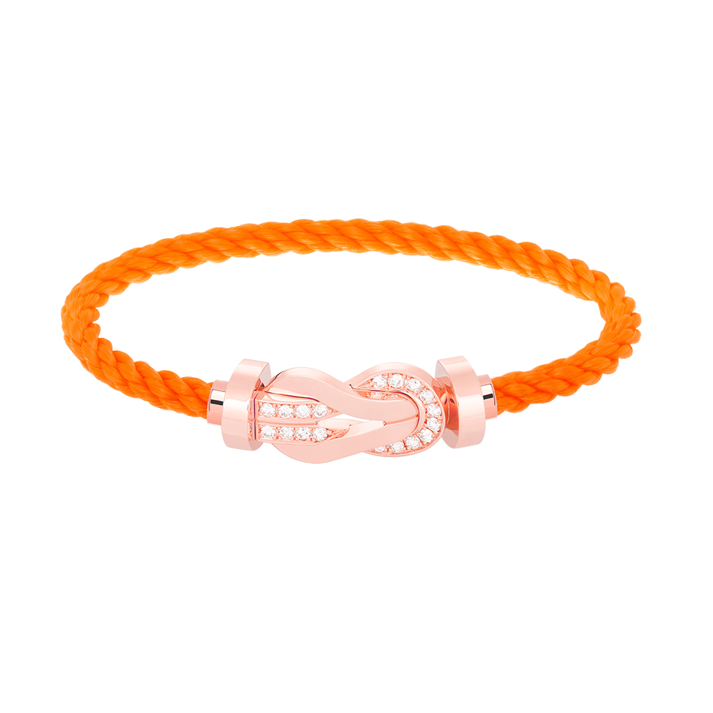 Imperial Chance Armband mit großer 8-stelliger Schnalle und Halbdiamanten, Roségold