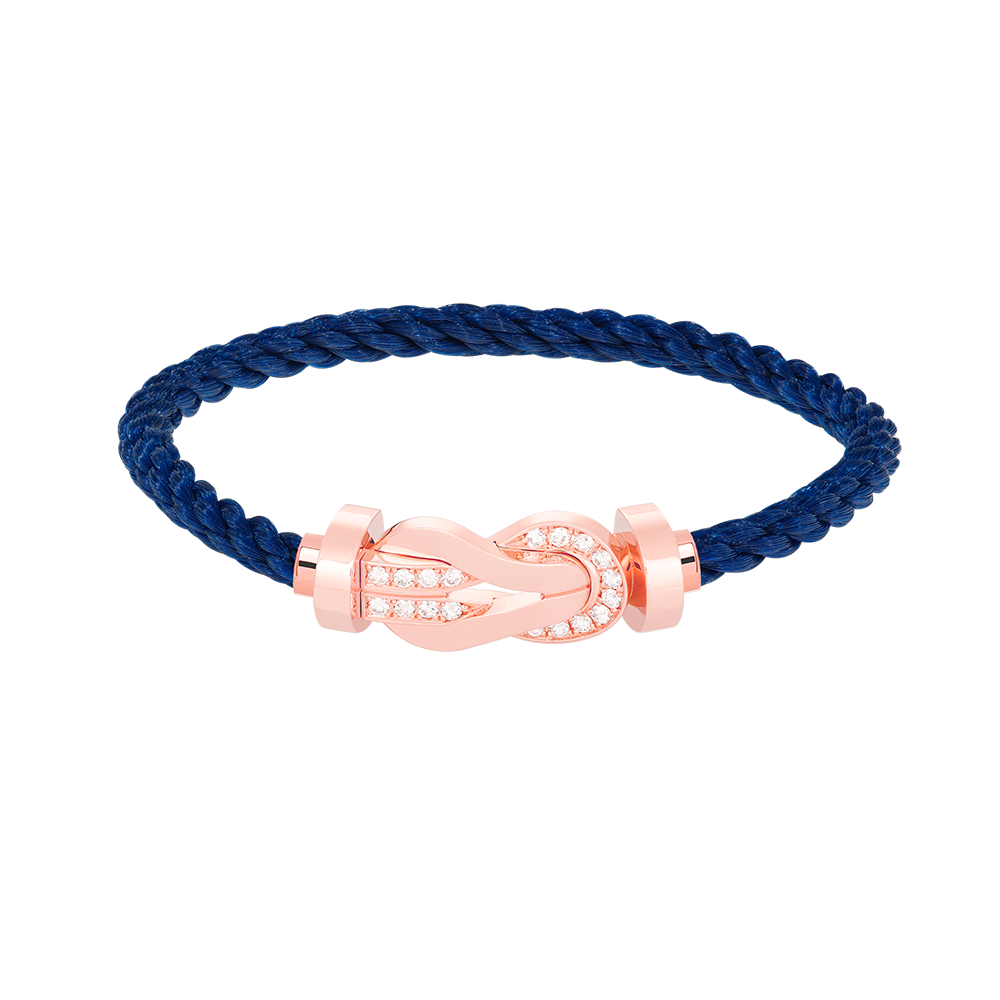 Imperial Chance Armband mit großer 8-stelliger Schnalle und Halbdiamanten, Roségold