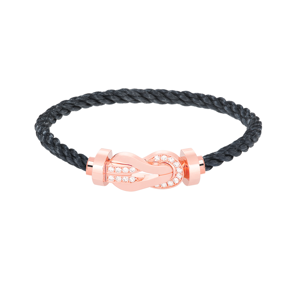 Imperial Chance Armband mit großer 8-stelliger Schnalle und Halbdiamanten, Roségold