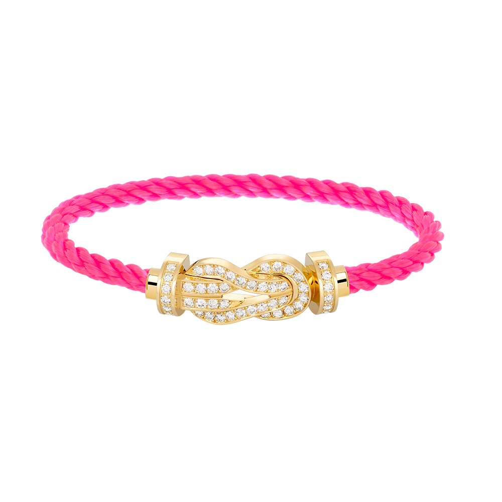 Imperial Chance Armband mit großer 8-stelliger Diamantschnalle, Gold