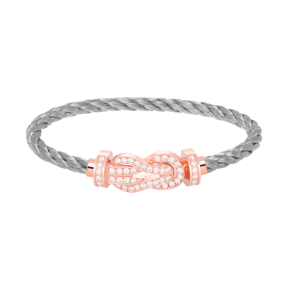Imperial Chance Armband mit großer 8-stelliger Schnalle, Volldiamant-Armband, Roségold