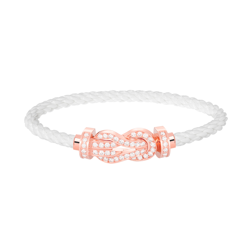 Imperial Chance Armband mit großer 8-stelliger Schnalle, Volldiamant-Armband, Roségold