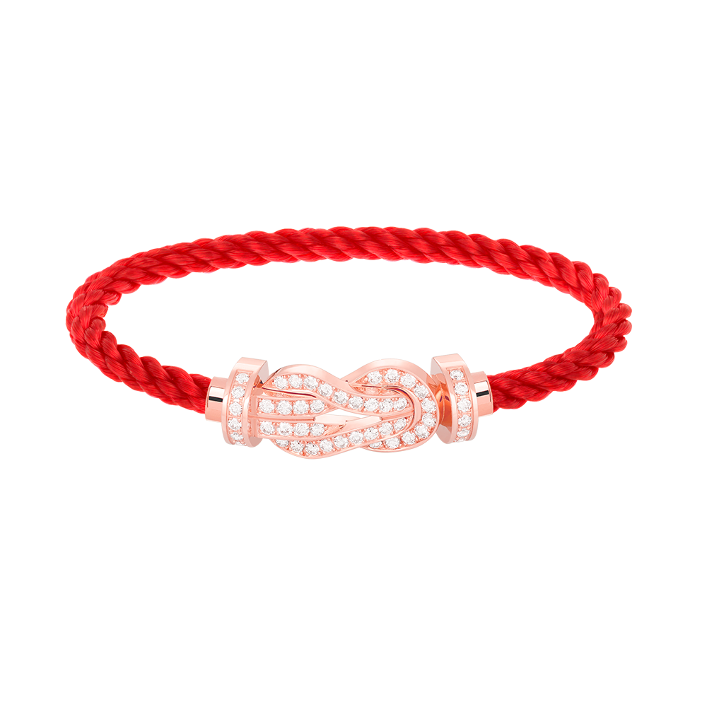 Imperial Chance Armband mit großer 8-stelliger Schnalle, Volldiamant-Armband, Roségold