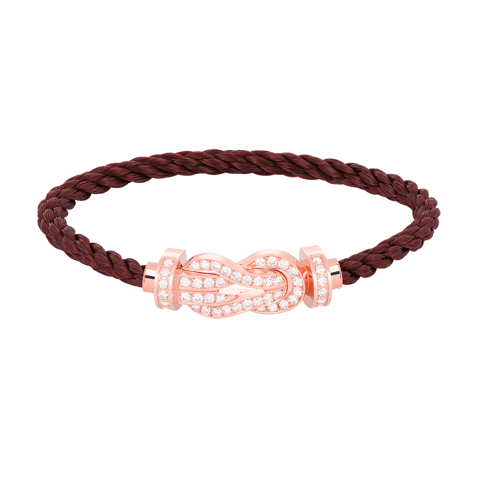 Imperial Chance Armband mit großer 8-stelliger Schnalle, Volldiamant-Armband, Roségold