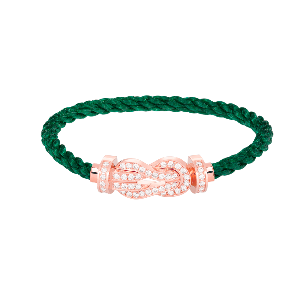 Imperial Chance Armband mit großer 8-stelliger Schnalle, Volldiamant-Armband, Roségold