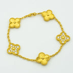 ¡®Imperial¡¯CLOVER BRACELET 5 MOTIFS GOLD DIAMOND