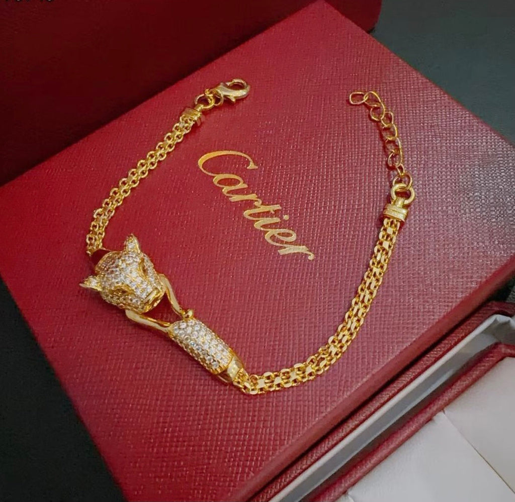 Imperial Panther-Armband mit Diamanten