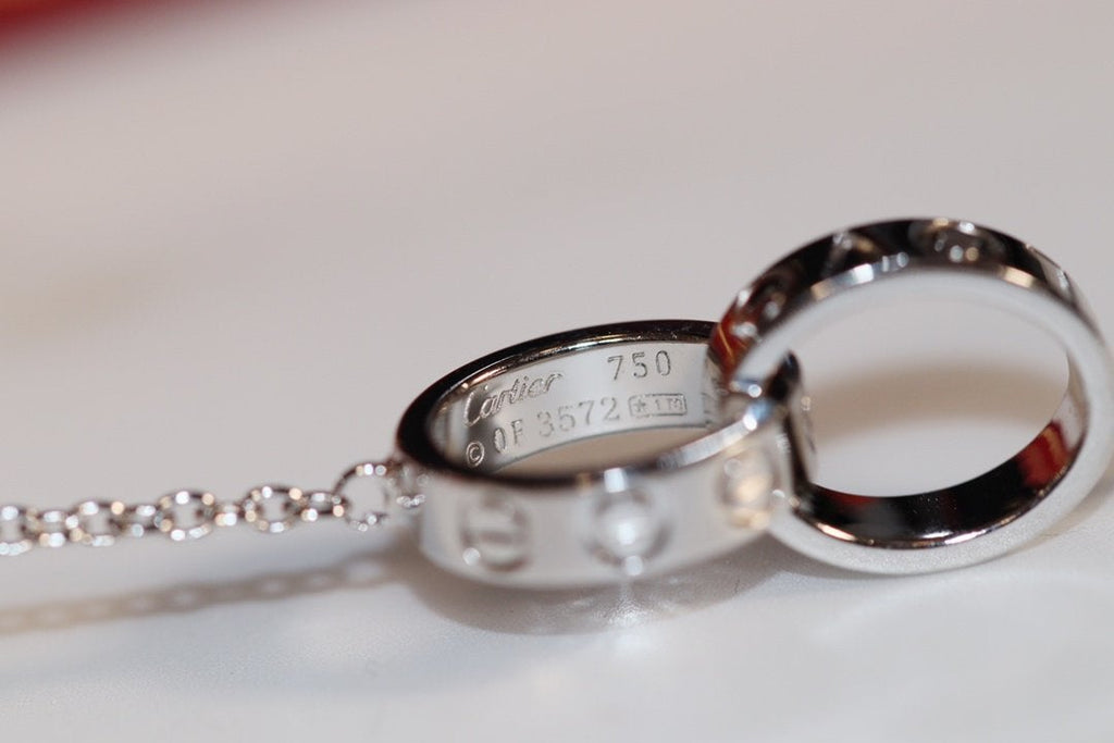 Imperial Love Halskette aus Roségold und Silber 