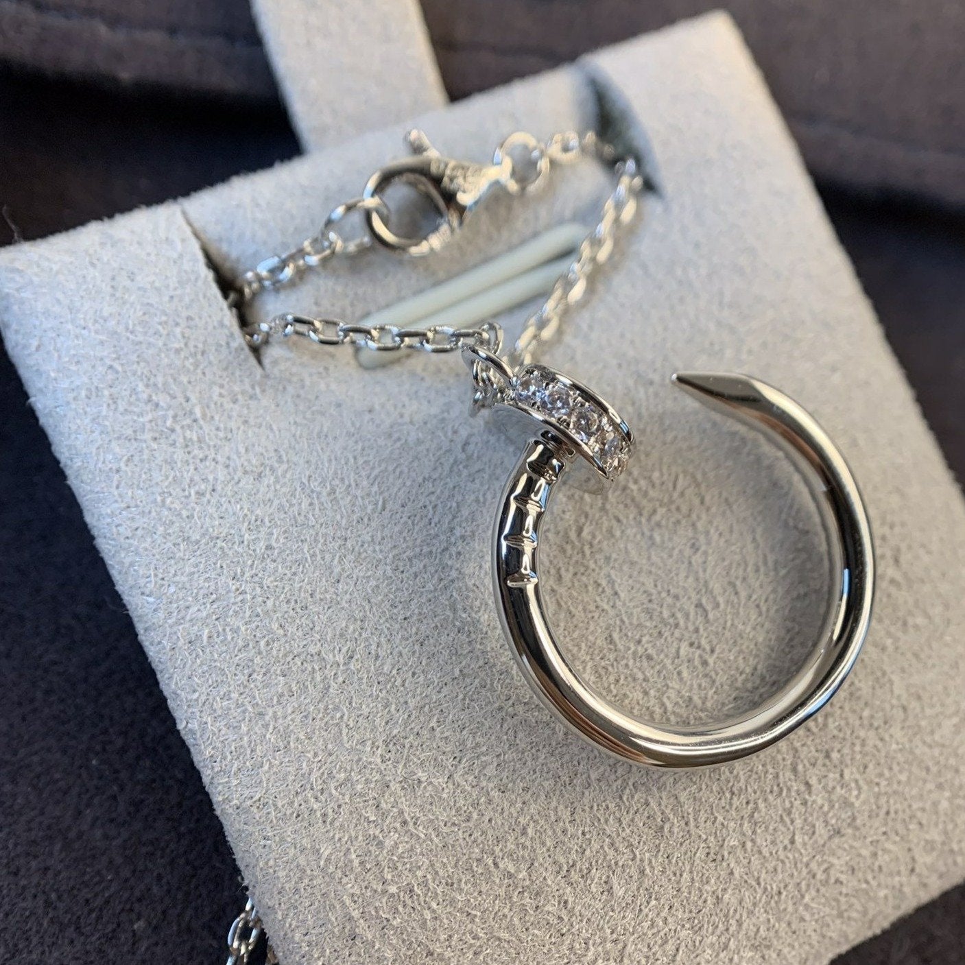 Imperial Juste Halskette aus Silber und Diamanten 