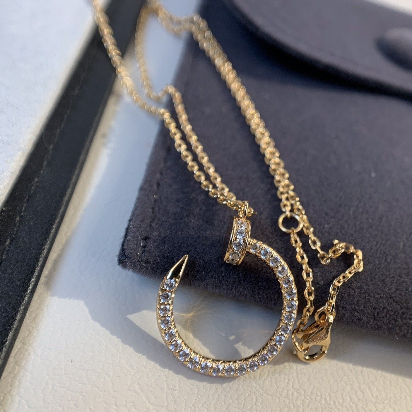 Imperial Juste Halskette aus roségoldenen Diamanten 