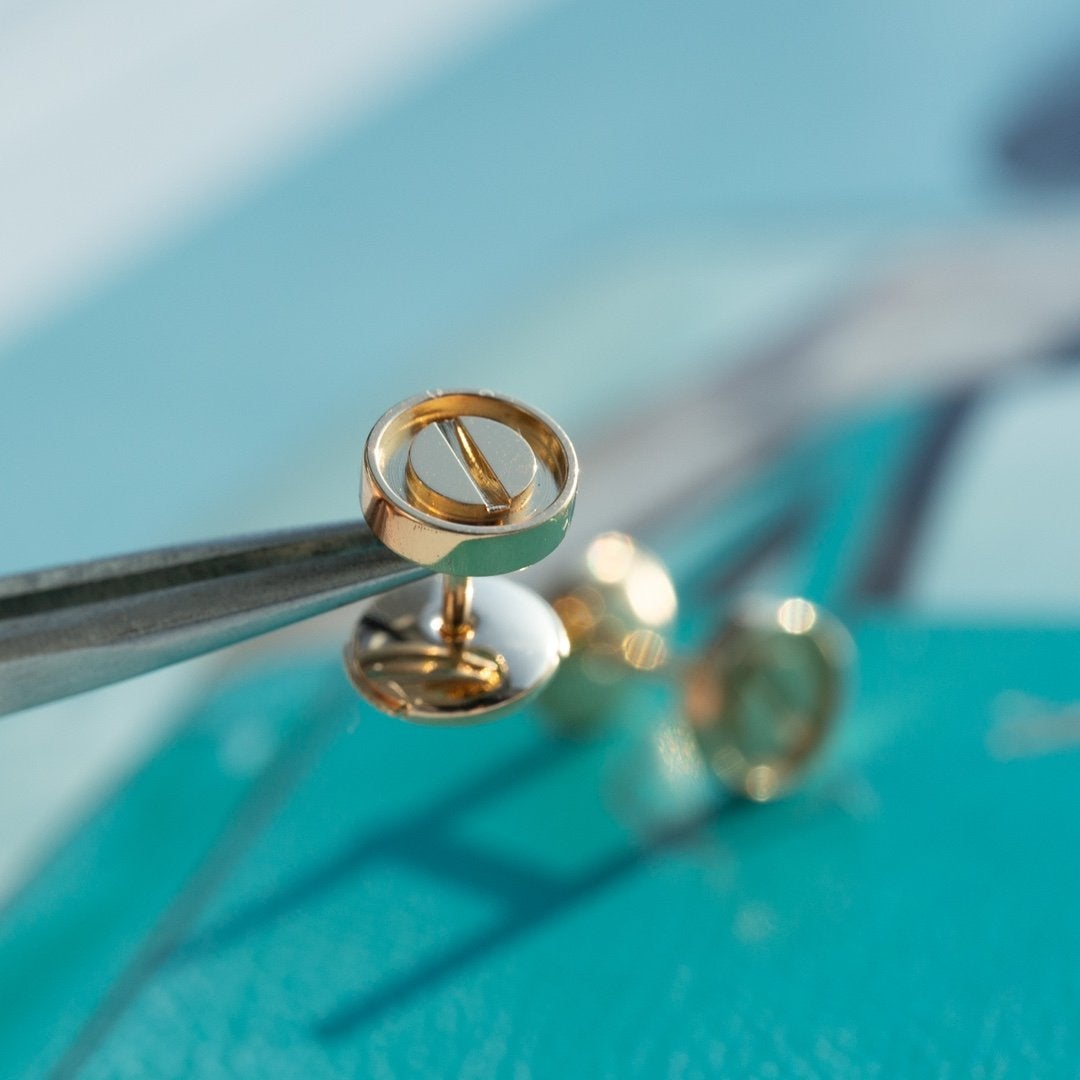 Imperial LOVE Ohrringe, Roségold, 10 mm