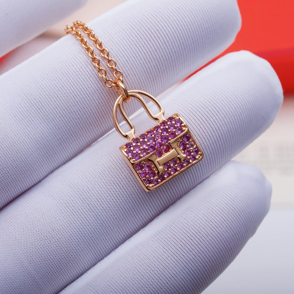 ¡®Imperial¡¯CONSTANCE PEDANT PURPLE DIAMOND NECKLACE