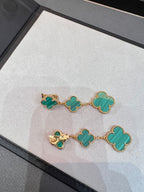 ¡®Imperial¡¯CLOVER MALACHITE 3 MOTIFS GOLD