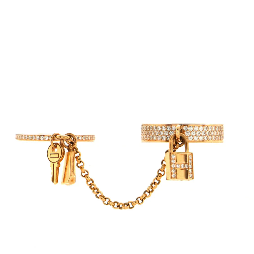 Imperial H&amp;M Kelly Clochette Doppelring mit Diamanten