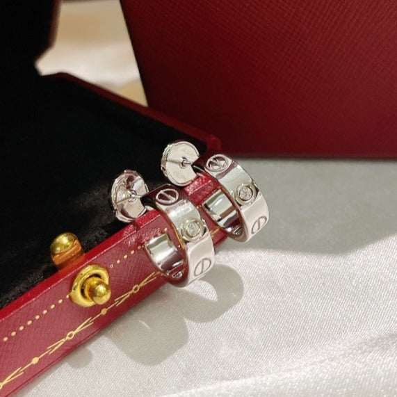 Imperial LOVE OHRRINGE 5,7 MM 2 DIAMANTEN