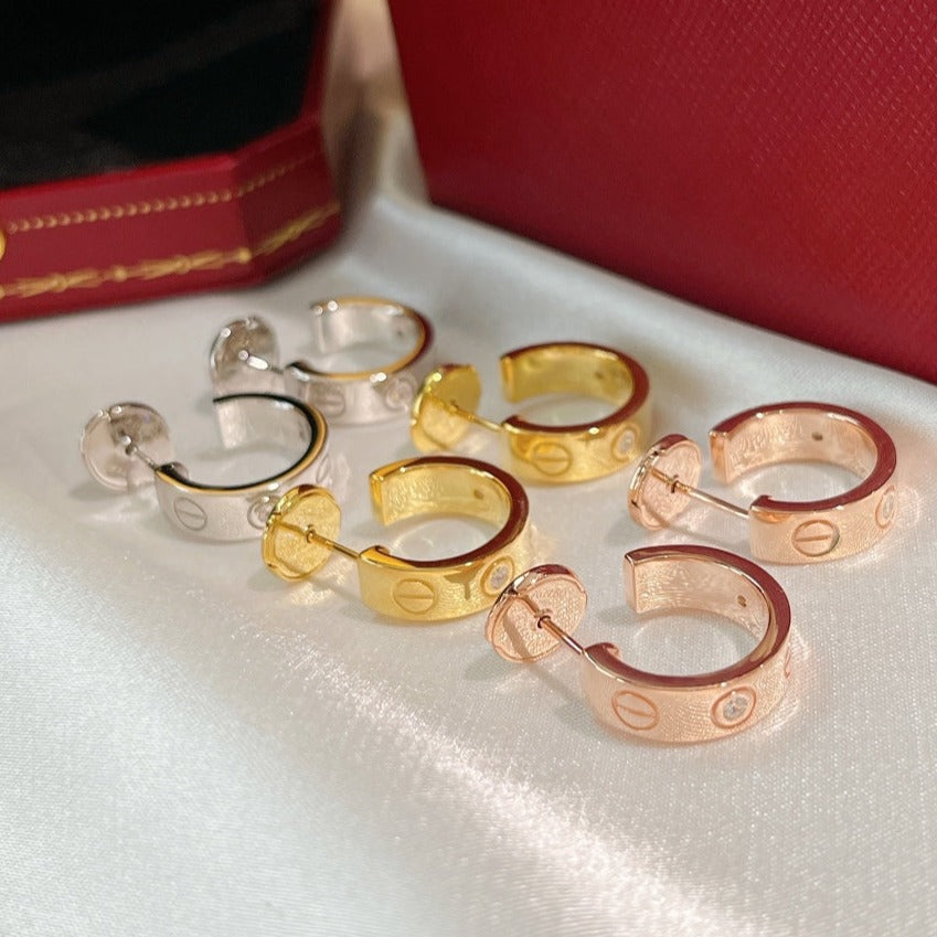 Imperial LOVE OHRRINGE 5,7 MM 2 DIAMANTEN