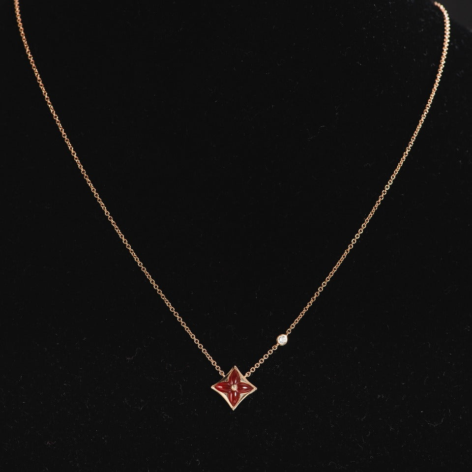 ¡®Imperial¡¯STAR NECKLACE PINK GOLD 1 DIAMOND