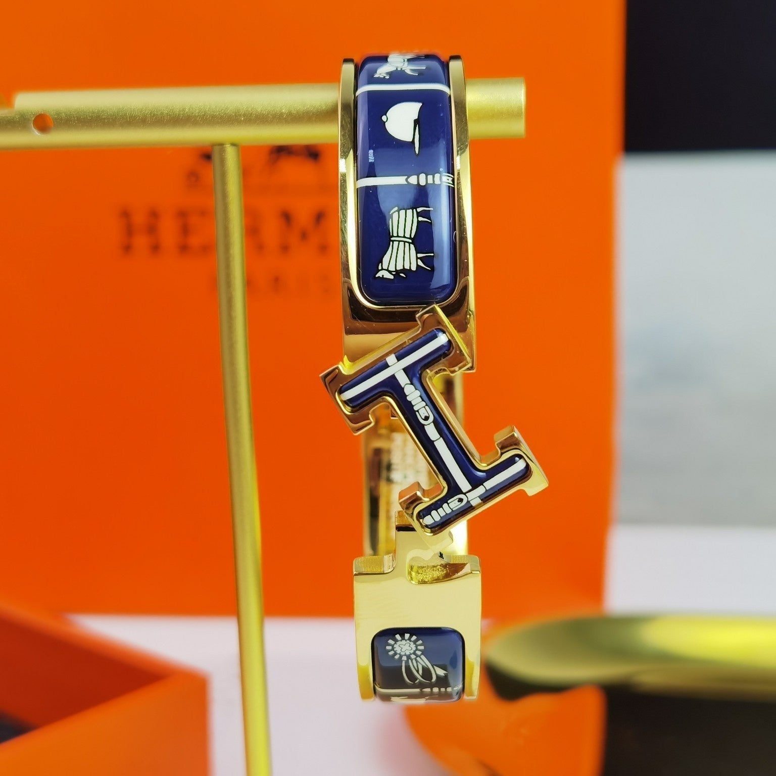 Imperial H COUVERTURES Armband in Dunkelblau