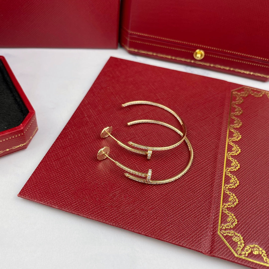 Imperial Juste Ohrringe, Volldiamanten, 1,8 mm