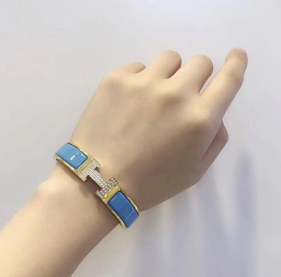 Imperial H CLOUD BLUE ARMBAND GOLD DIAMANT