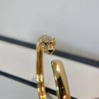¡®Imperial¡¯PANTHERE GOLD DIAMOND OPEN BRACELET