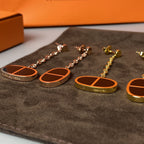 Imperial Chain Verso Ohrringe aus schwarzer Keramik