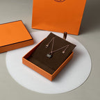 Imperial CONSTANCE SCHWARZER ANHÄNGER ROSÉGOLD-KETTE