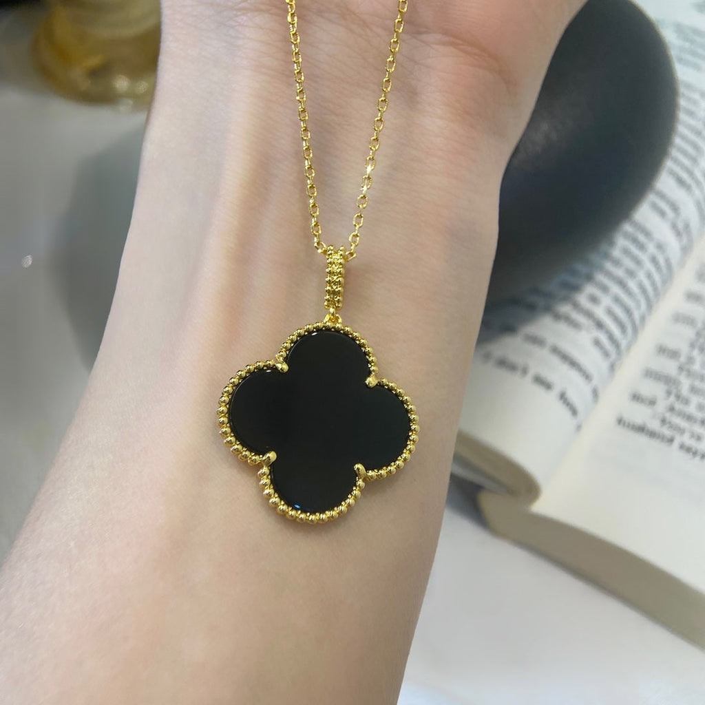 Imperial CLOVER 25MM HALSKETTE GOLD ONYX