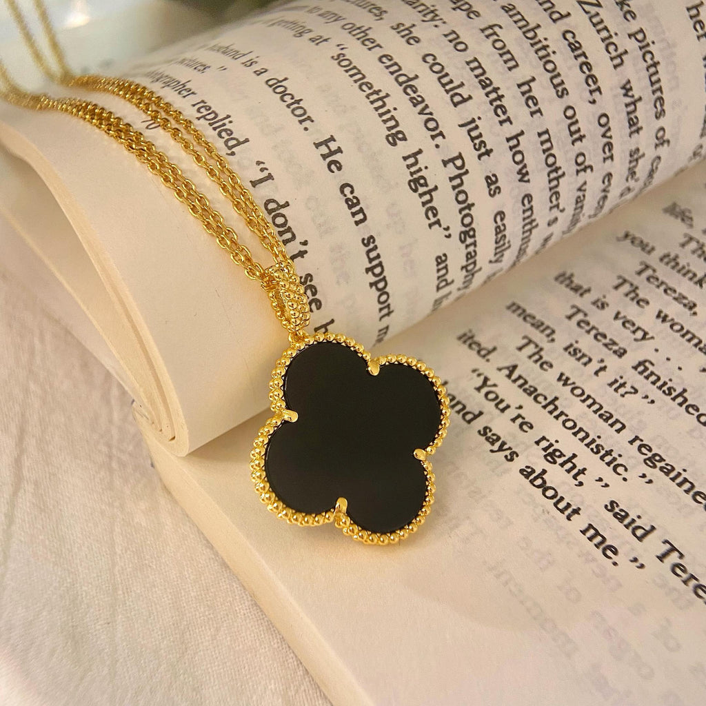Imperial CLOVER 25MM HALSKETTE GOLD ONYX