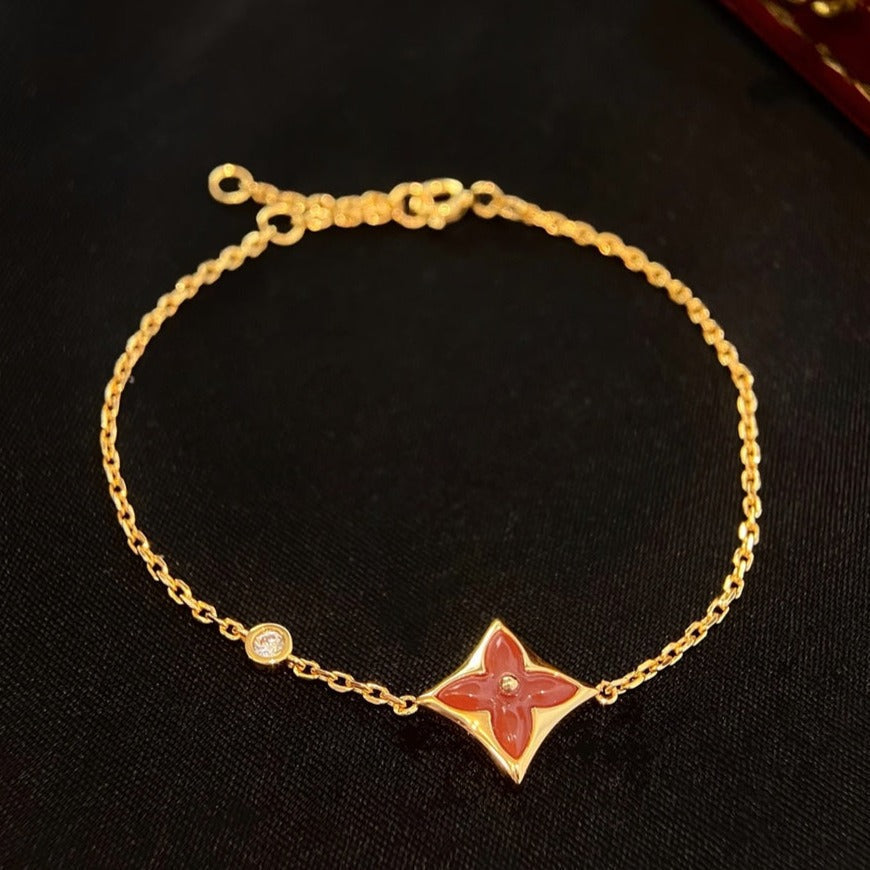 Imperial COLOR STAR CARNELIAN PINK GOLD DIAMOND ARMBAND