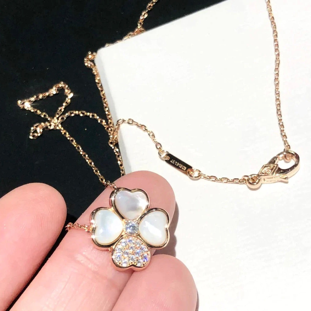 ¡®Imperial¡¯CLOVER MOP DIAMOND ROSE GOLD NECKLACE