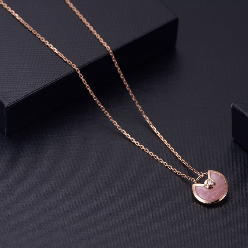 ¡®Imperial¡¯AMULETTE ROSE GOLD PINK MOP NECKLACE