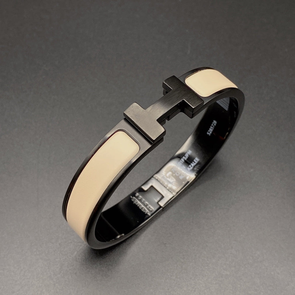 ¡®Imperial¡¯H BRACELET 12MM BLACK BEIGE CERAMIC