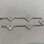 ¡®Imperial¡¯CLOVER 5 MOTIFS  DIAMOND BRACELET SILVER