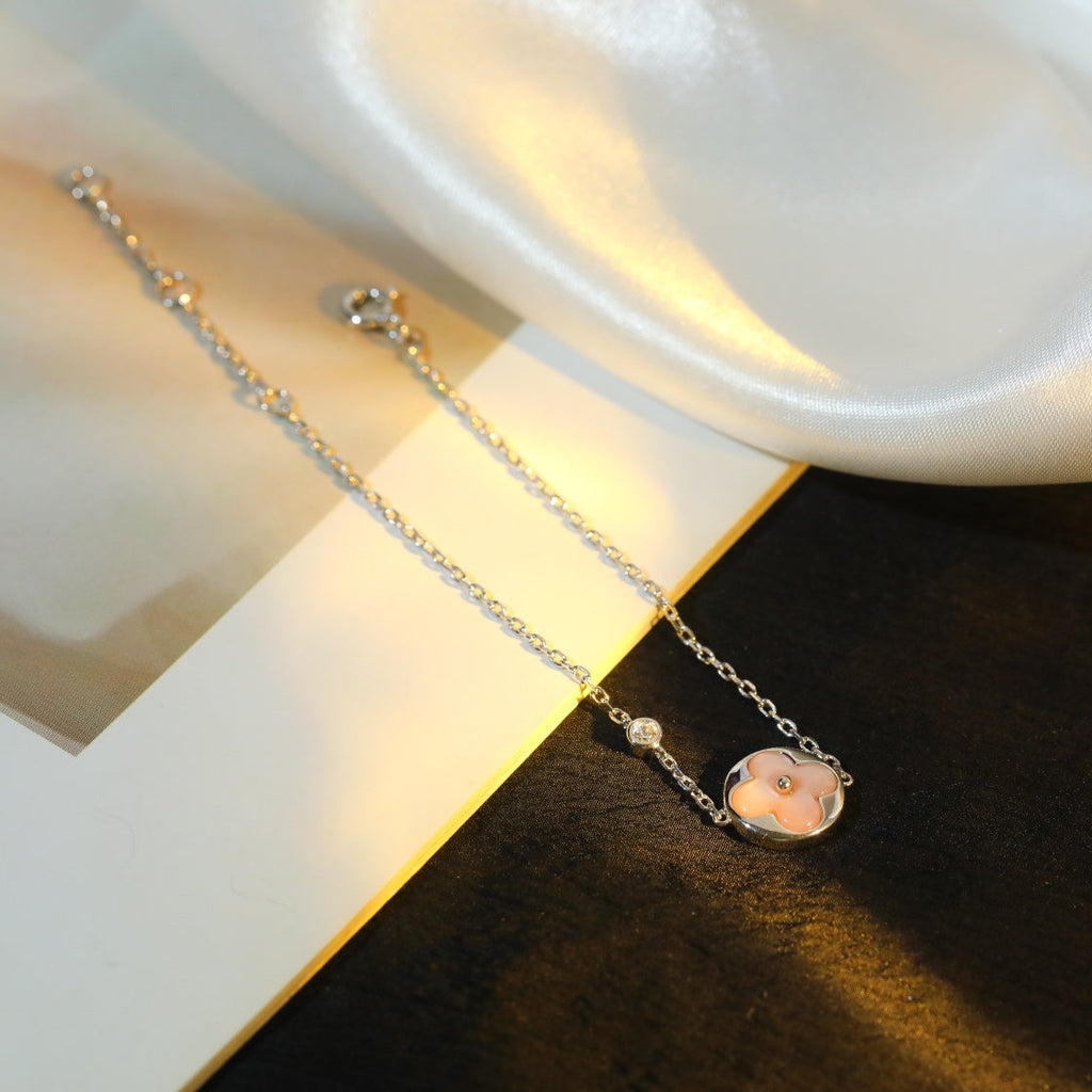 ¡®Imperial¡¯SUN MOTIF PINK MOP SILVER BRACELET
