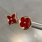 ¡®Imperial¡¯STAR AND SUN PINK GOLD CARNELIAN STUD EARRINGS