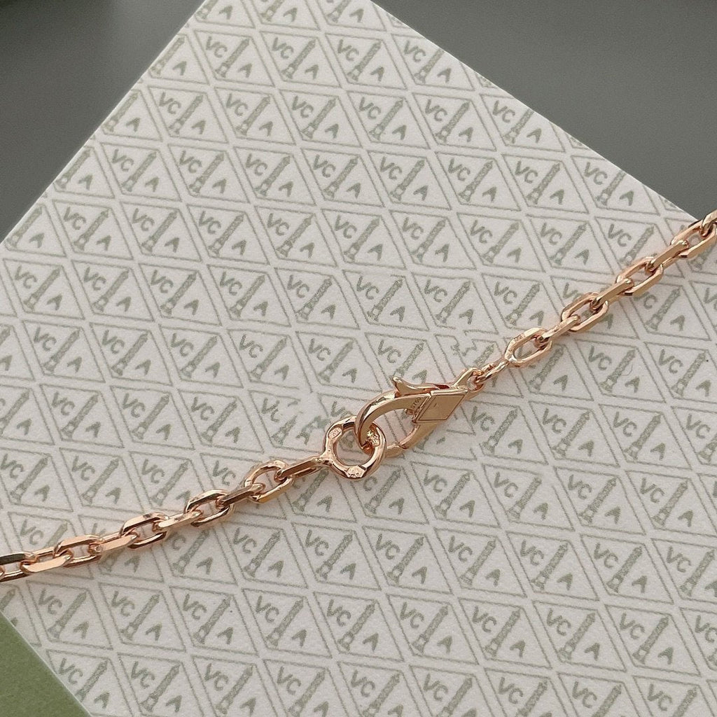 Imperial Lucky Spring Halskette mit 15 Motiven aus Roségold