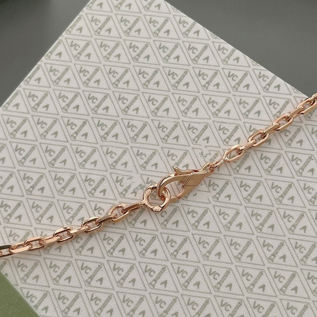 Imperial Lucky Spring Halskette mit 15 Motiven aus Roségold