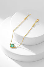 Imperial Kleeblatt-Armband, Malachit, 1 Motiv