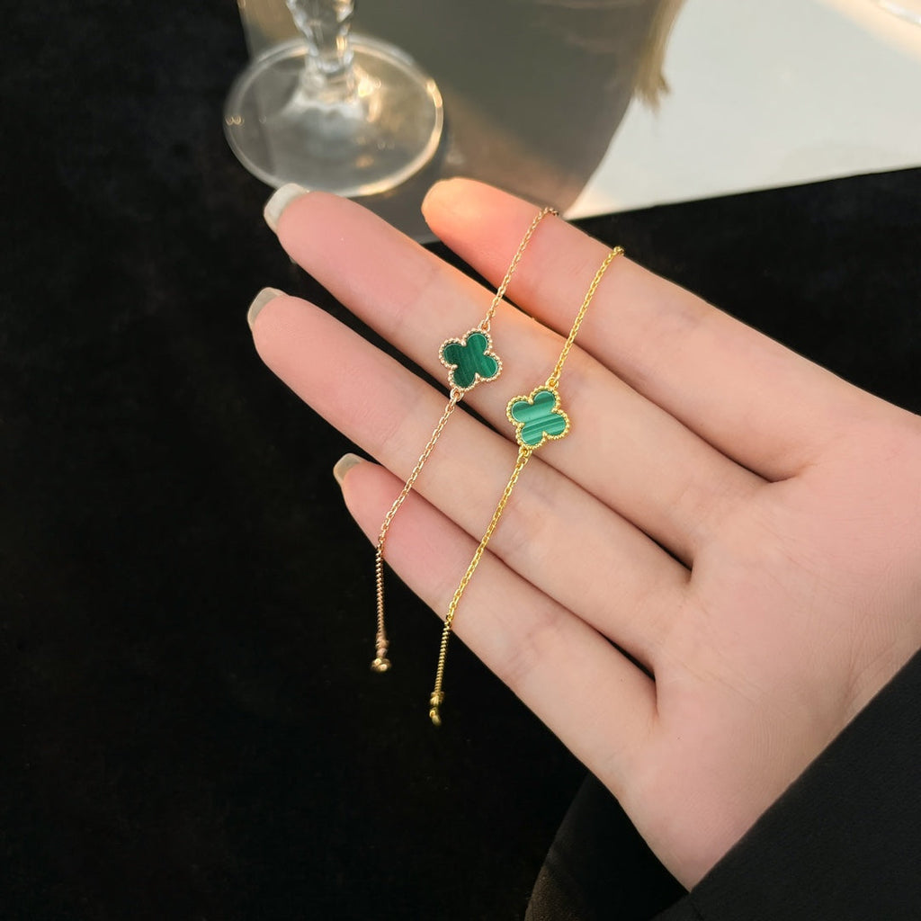 Imperial Kleeblatt-Armband, Malachit, 1 Motiv