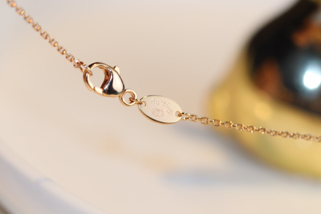 Imperial Jeux Malachit 1 Diamant Halskette aus Roségold