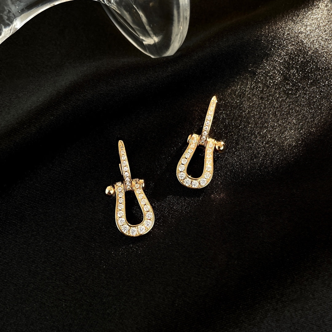 Imperial FORCE 10 Ohrhänger mit Volldiamanten, mittleres Modell