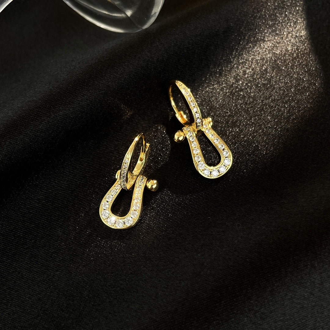 Imperial FORCE 10 Ohrhänger mit Volldiamanten, mittleres Modell