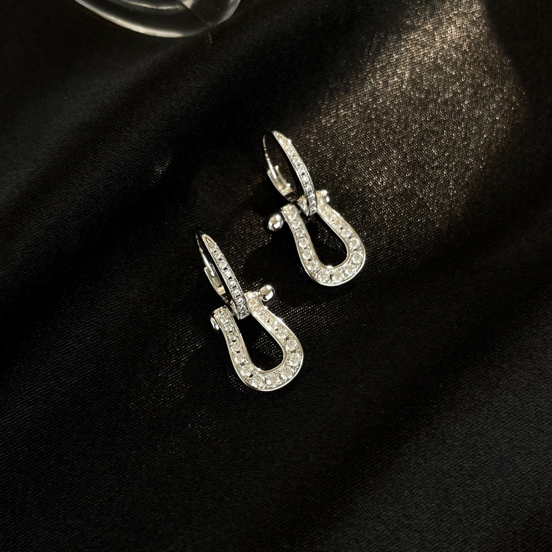 Imperial FORCE 10 Ohrhänger mit Volldiamanten, mittleres Modell