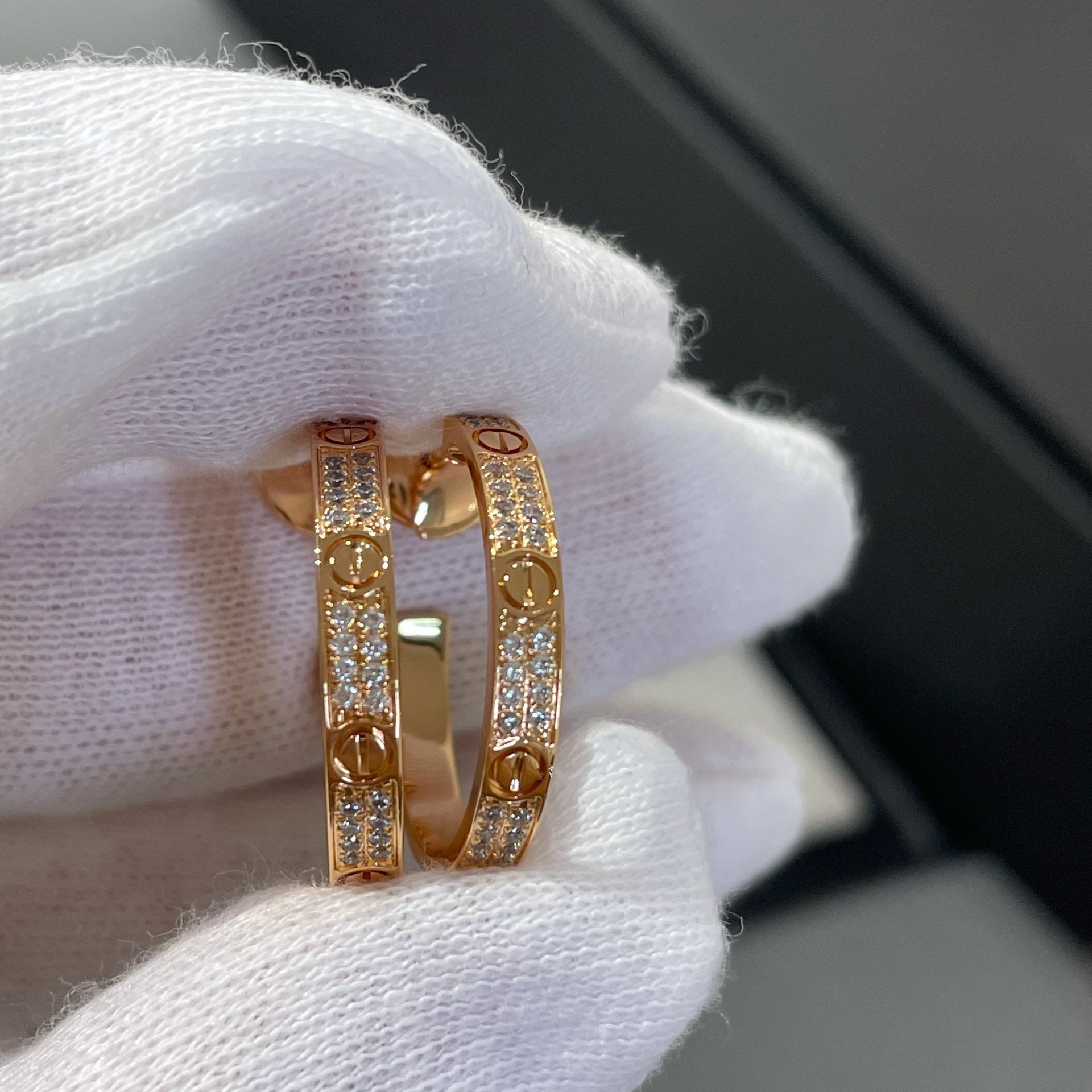 Imperial LOVE DIAMANT-OHRRINGE AUS ROSA GOLD