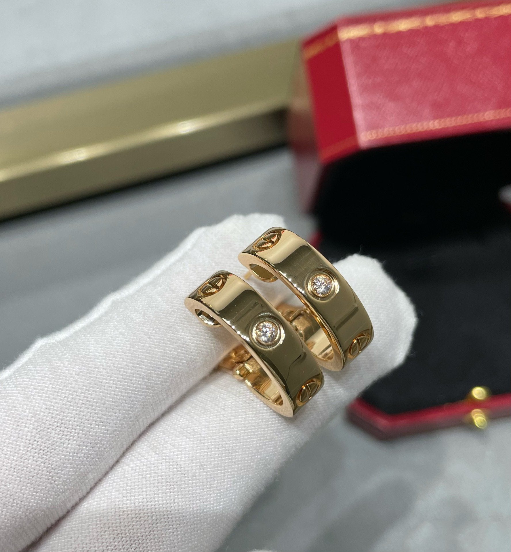 Imperial LOVE 5,5 mm 1 Diamant-Ohrringe