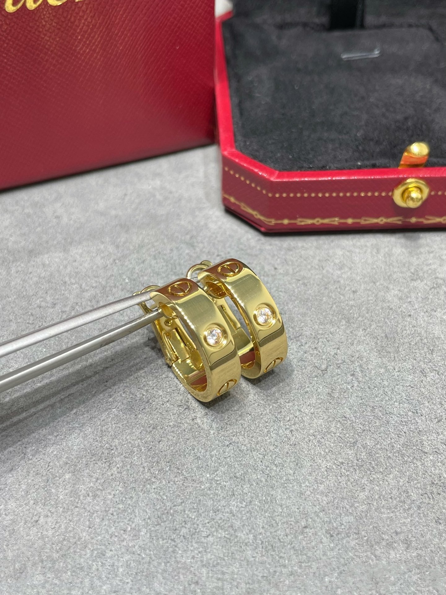 Imperial LOVE 5,5 mm 1 Diamant-Ohrringe