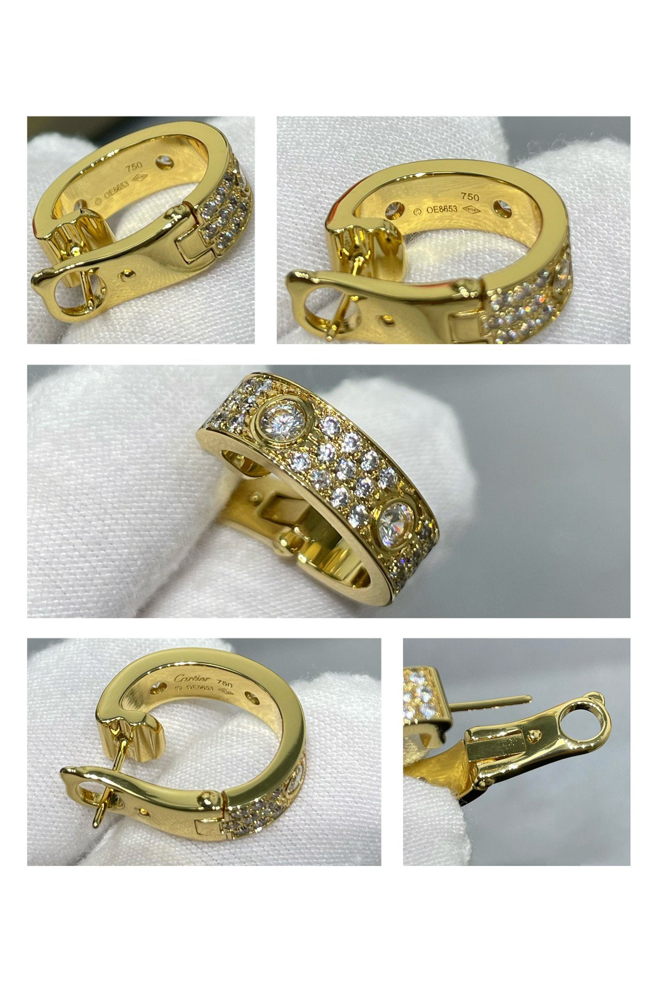 Imperial LOVE 5,5 mm Diamant-Pavé-Ohrringe